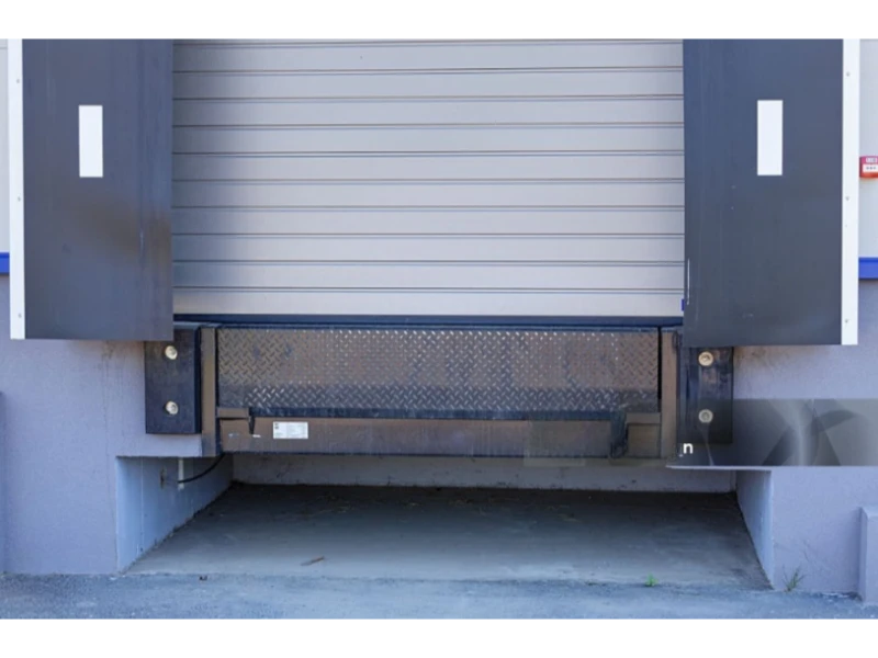 Dock leveler pit with diamond plate and dock shelters – Dock Leveler & Dock Equipment Repair Alvin, TX