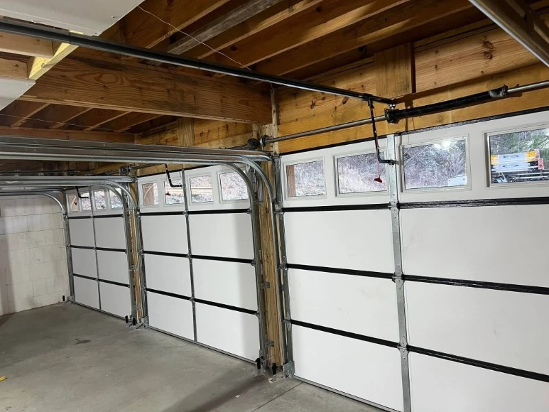 Garage Door Opener Installation in Alvin, TX - ceiling rail opener system installed in garage
