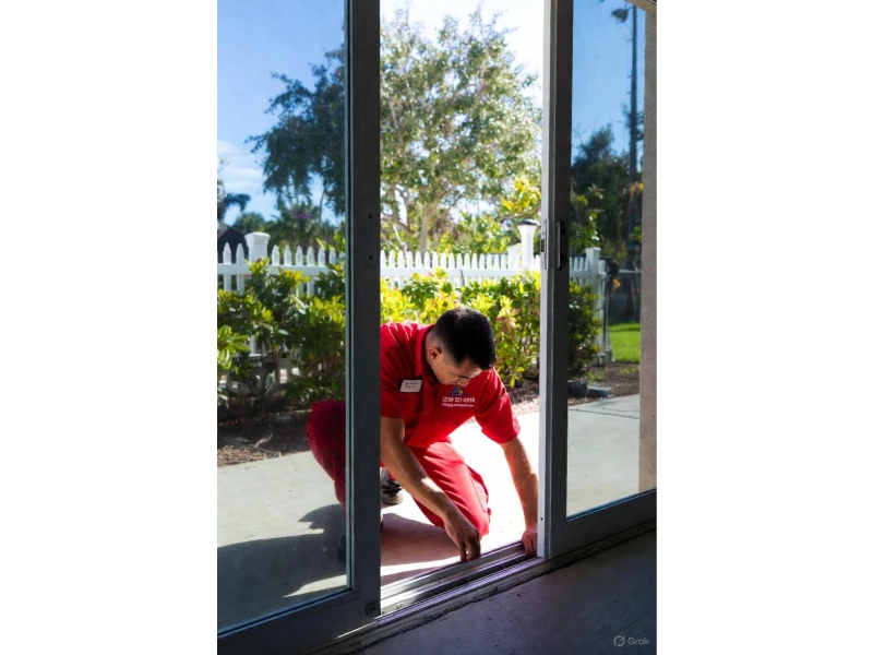Weatherproofing seal installation at door threshold to prevent gaps and rodents in Alvin, TX